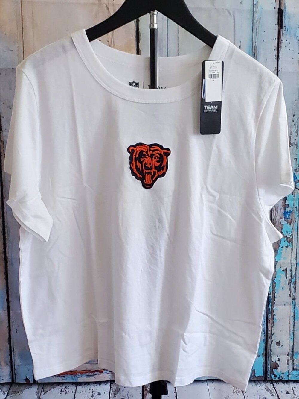 Team Apparel Plus Size Snug Tee for Women Chicago Bears XXl (2X) NWT
